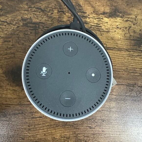 Amazon Echo Dot 2nd Gen Smart Speaker White RS03QR - W/Cord - Picture 2 of 3